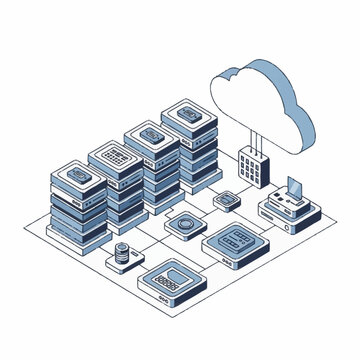 Modern Data Center Technology and Cloud Computing Infrastructure.