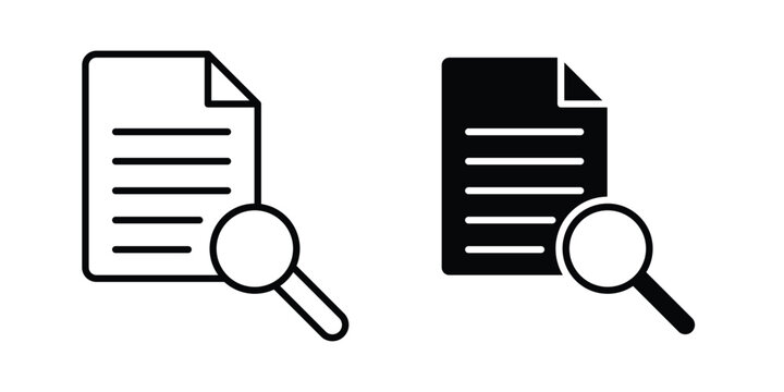 Case studies icon vector Illustration, Solid and stroke Style Icon