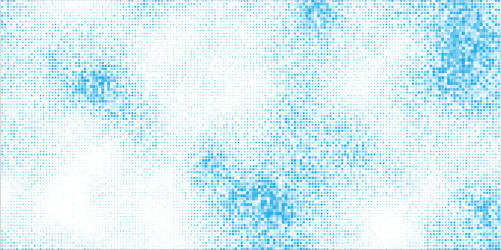 Creative sky blue square transition effect for cloud computing and big data background illustration