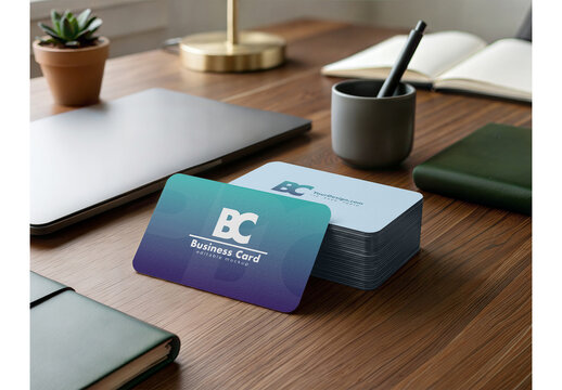 Business Card Mockup Template for Professional Brand Identity Showcase