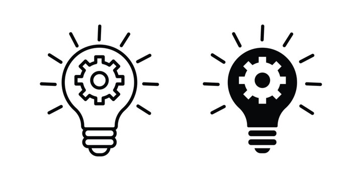 Innovation icon vector Illustration, Solid and stroke Style Icon