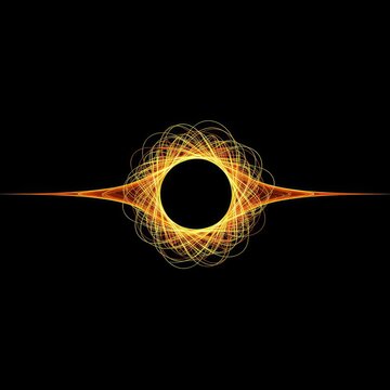 Abstract concept showing an absolute energetic void, representing nullification, suppression, or complete camouflage of a visible life field ,mystery ,field ,shadow