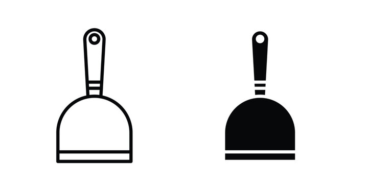 Putty knife icon vector Illustration, Solid and stroke Style Icon