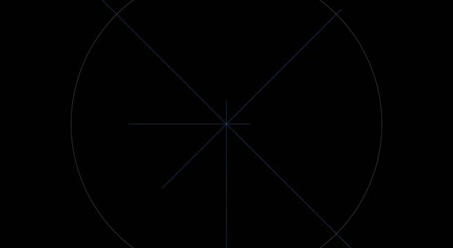 Minimalist radar scan animation with rotating circular interface overlay animation