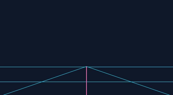Retro synthwave grid animation background, with neon laser, lines and cyberpunk vibe