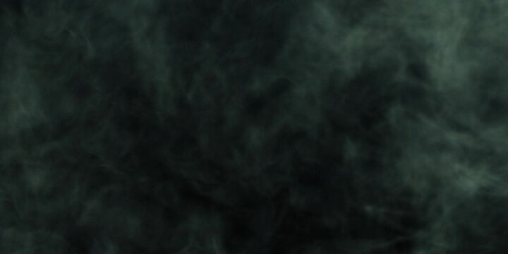 Steam, smoke, vapor isolated on black background. Smoke steam spray, abstract vaporing water, texture of cold mist, hot vapor, fog effect closeup, black screen. Hot food, drink. Slow motion 
