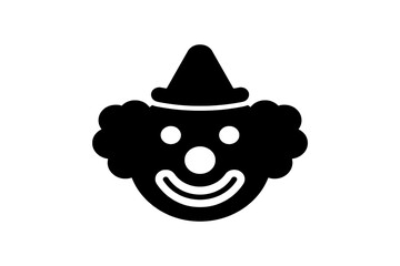 Fototapeta premium Clown Icon - Flat Design Vector Illustration