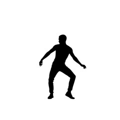 Obraz premium tennis player silhouette vector