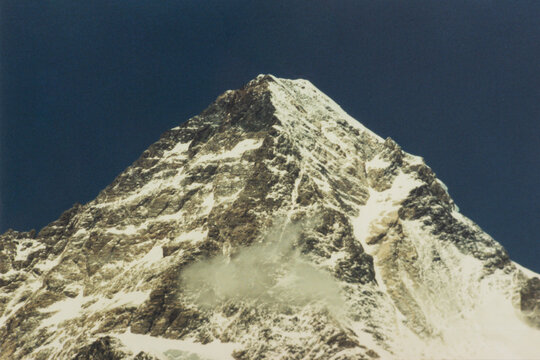 mountain landscape with snow