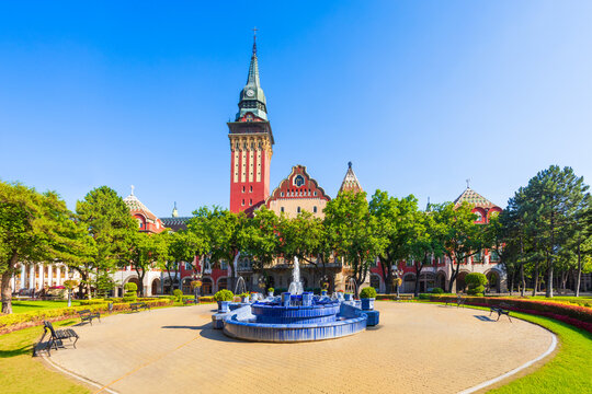 City Hall at Republic Square in Subotica city, Serbia