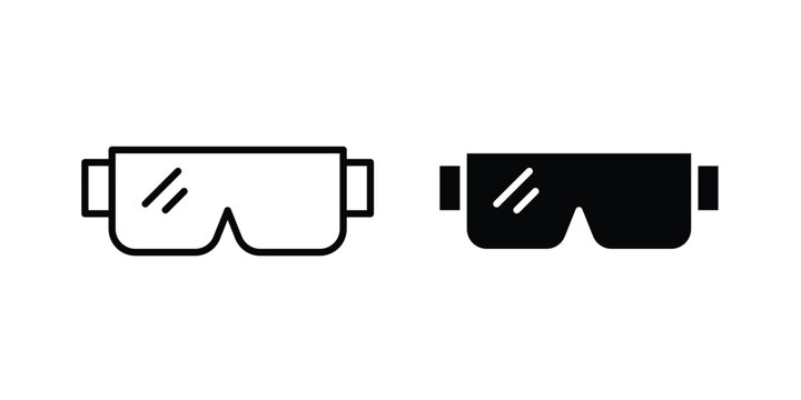 AR headset icon solid Design. Line icons for web