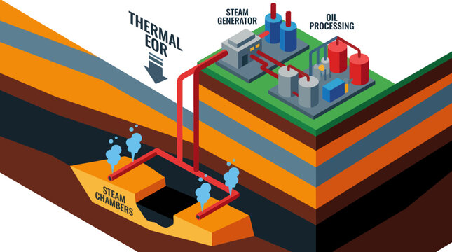 Oil Extraction Process Enhanced Oil Recovery Steam Injection.