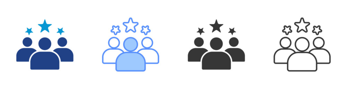 Experience icon set multiple style collection	
