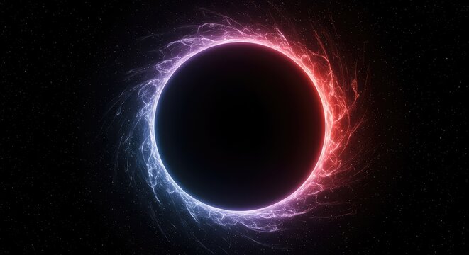 Abstract dark cosmic background showing massive gravitational pull, energy distortion, and swirling light effects in deep space and the cosmos ,warp ,light ,science fiction