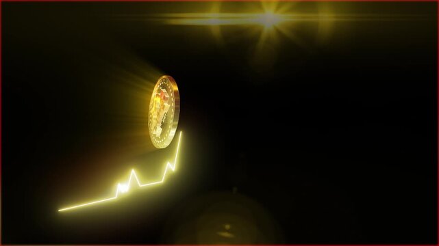 A glowing Bitcoin coin with rainbow reflections and golden details symbolizes the future of digital finance. The dark background and radiant light emphasize innovation, technology, and cryptocurrency 