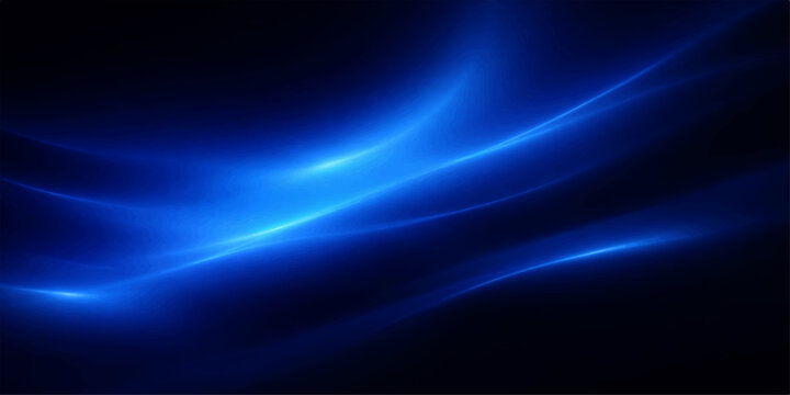 An abstract digital background featuring dynamic blue waves and glowing light beams that create an energetic loop animation against a dark space