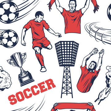 Thrilling soccer play
