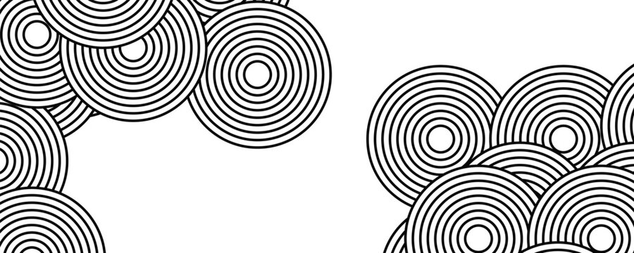 Abstract gold circle lines on dark background. Geometric stripe line art design.eps,10