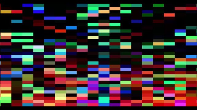 interlocking colored geometric shapes changing abstract motion background, mosaic pattern, commonly used for digital signage, VJ loops, and web design textures