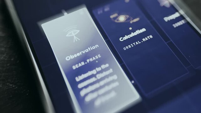Observation phase accumulating data for a space travel mission