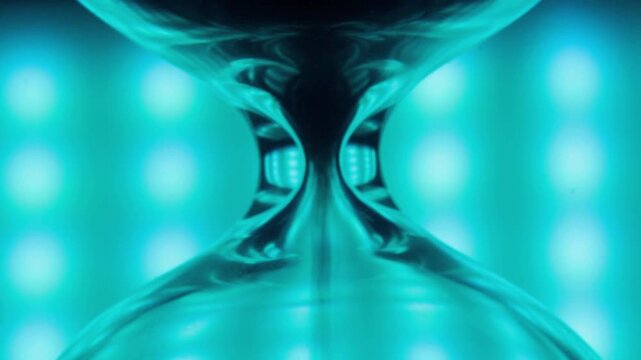 Hourglass as a symbol of passing time sand is falling time is going lifestyle macro art video 