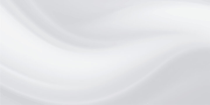 A luxurious white silk fabric backdrop features smooth flowing satin waves with a soft liquid motion texture and elegant curves for a light wedding textile design pattern