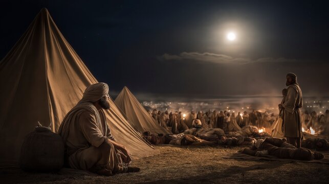 David spares Saul in the silent camp, showing how mercy and respect for God&rsquo;s authority are greater than revenge even when victory seems easy
