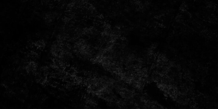 Grunge distress black wall interior rough concrete antique aged smooth plaster texture. blackboard and chalkboard architecture grunge smooth plaster vintage background.