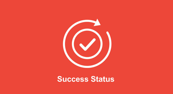 White Checkmark in Circle Icon.