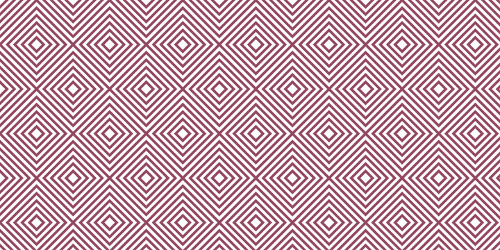 seamless pattern with square pink overlap swirl fabric vector overlapping ornament textile background.