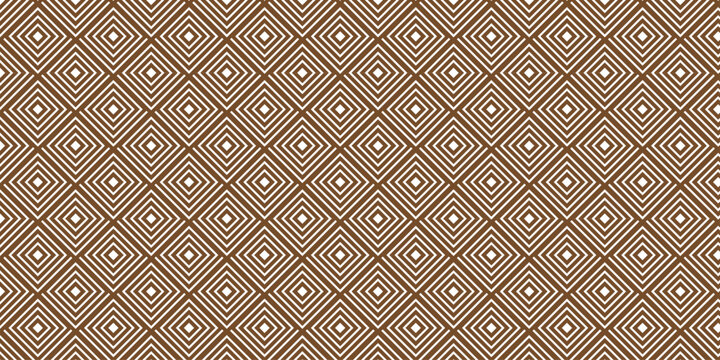 seamless pattern with square brwon overlap swirl fabric vector overlapping ornament textile background.