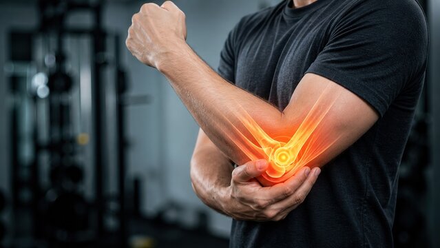 Preventing gym injuries essential elbow care techniques for fitness enthusiasts in a modern gym environment to enhance performance and reduce pain