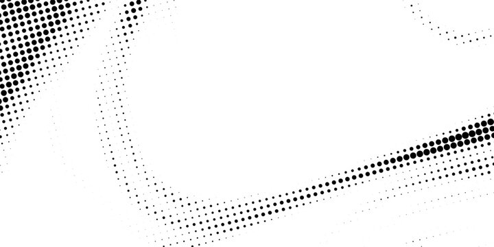 Dotted gradient halftone background. Horizontal seamless dots pattern in pop art style. Abstract modern stylish texture. Vector eps10