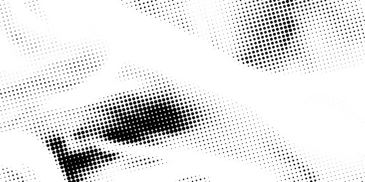 Dotted gradient halftone background. Horizontal seamless dots pattern in pop art style. Abstract modern stylish texture. Vector eps10