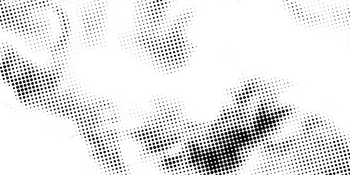 Dotted gradient halftone background. Horizontal seamless dots pattern in pop art style. Abstract modern stylish texture. Vector eps10