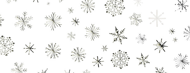 Elegant winter design featuring falling snowflakes. Perfect for seasonal greetings, holiday cards an © vegefox.com