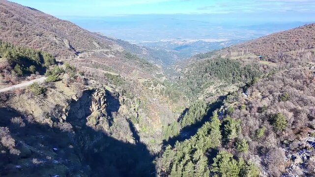 Bozdag Mount Tmolus Canyon in Manisa Turkey, Lydian Empire Highlands with Mythical Heritage