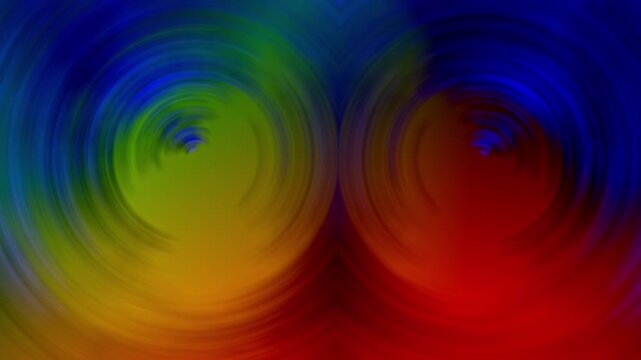 Circular swirling light movement with a red tint, focus, strong depth effect and vanishing point, movement, hypnosis, transition, energy, resilience, rotation, futuristic technology