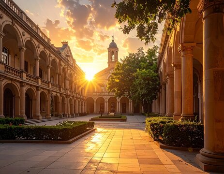 Historic College Courtyard