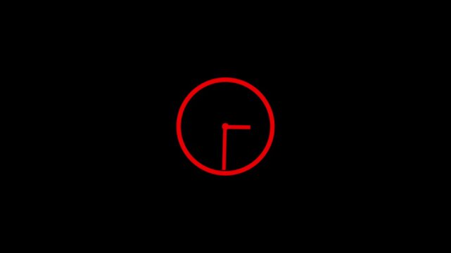 Smart Alarm Clock Icon animation for Productivity Concept, Modern Time Reminder Design.