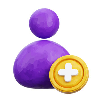 Add Friend 3D Icon