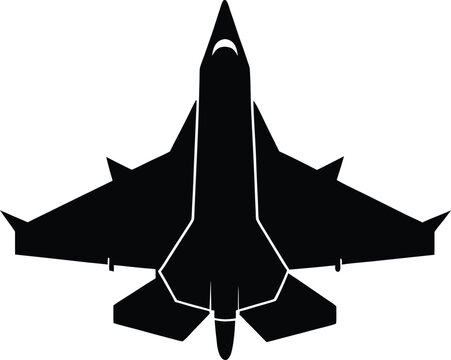 Silhouette design of Dassault Rafale French multi fighter zet