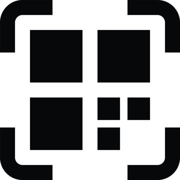 Grid layout icon with a focus frame