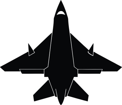 Silhouette design of Eurofighter typhoon