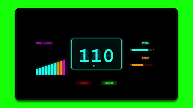 retro digital countdown timer animation technology neon interface science numbers countdown motion loop