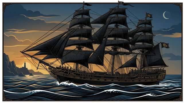ship on the sea