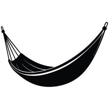 Hammock on white background illustration