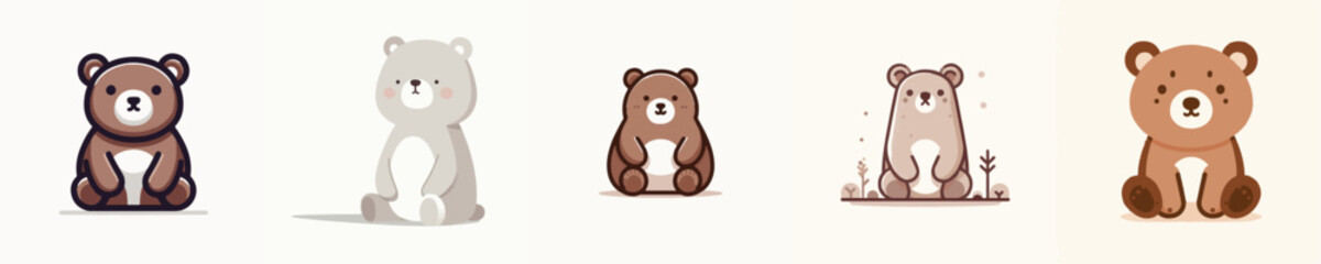 Fototapeta premium Bear Vector Illustration