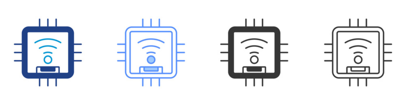 Internet of Thing icon set multiple style collection	