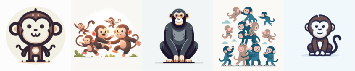 Ape Vector Illustration © Fajar